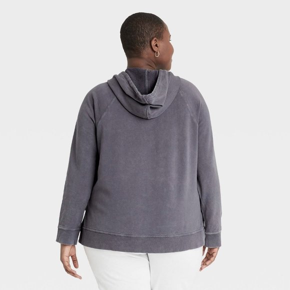 Universal Thread™ Women's Dusty Gray Purple Hoodie - Picture 10 of 16